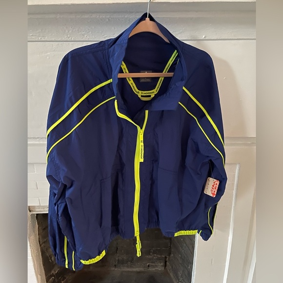 FP Movement Varsity Jacket Blue Large - Picture 2 of 7